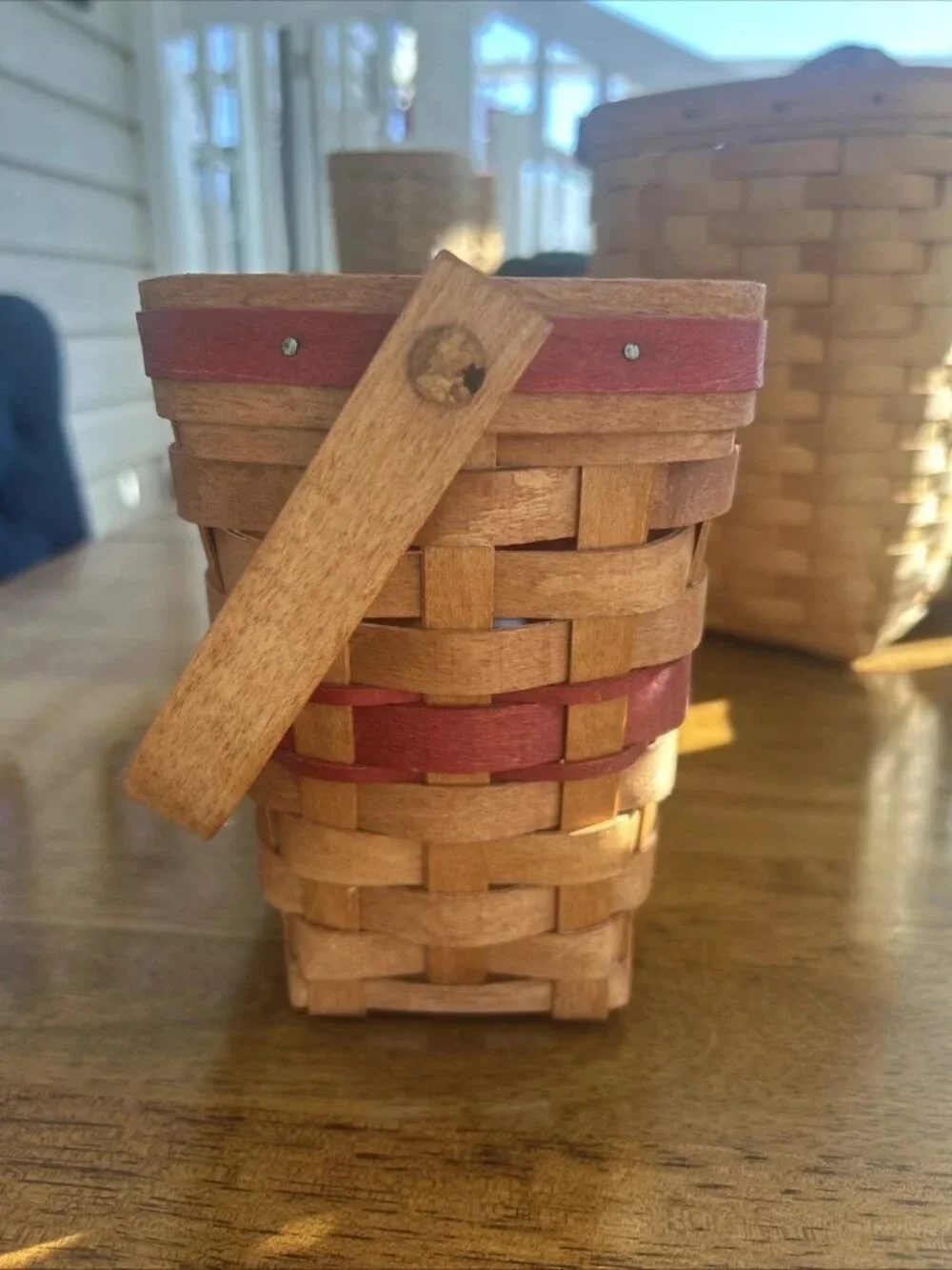 1989 EDITION - Longaberger Christmas Holiday Memory Basket -Christmas Collection
